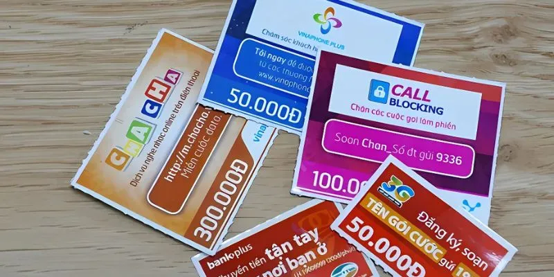 Hình thức card điện thoại vẫn được ưu tiên