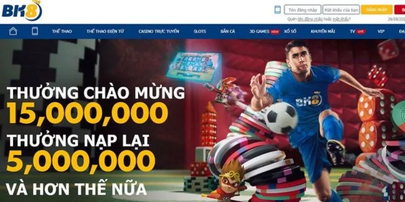 Khuyến mãi luôn là điểm cộng của nhà cái BK8
